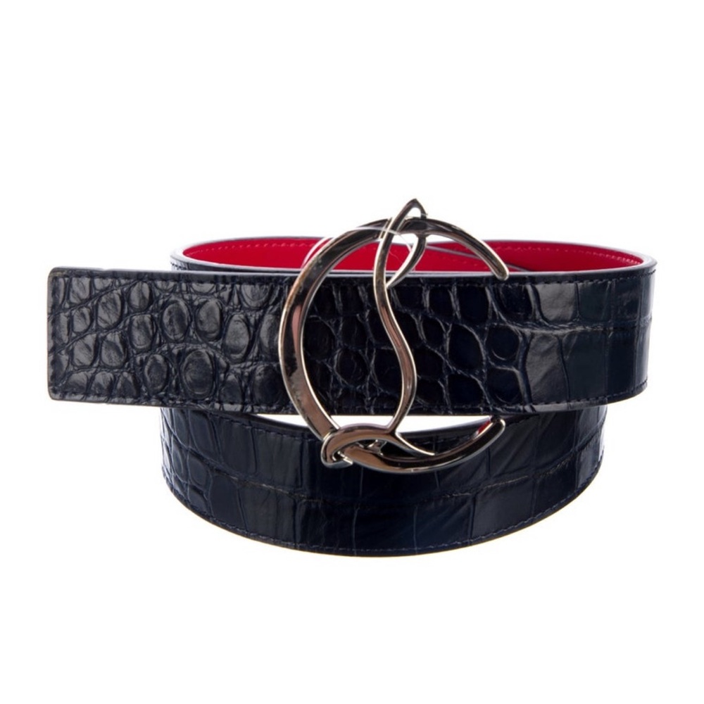 Christian Louboutinin navy blue belt (L)